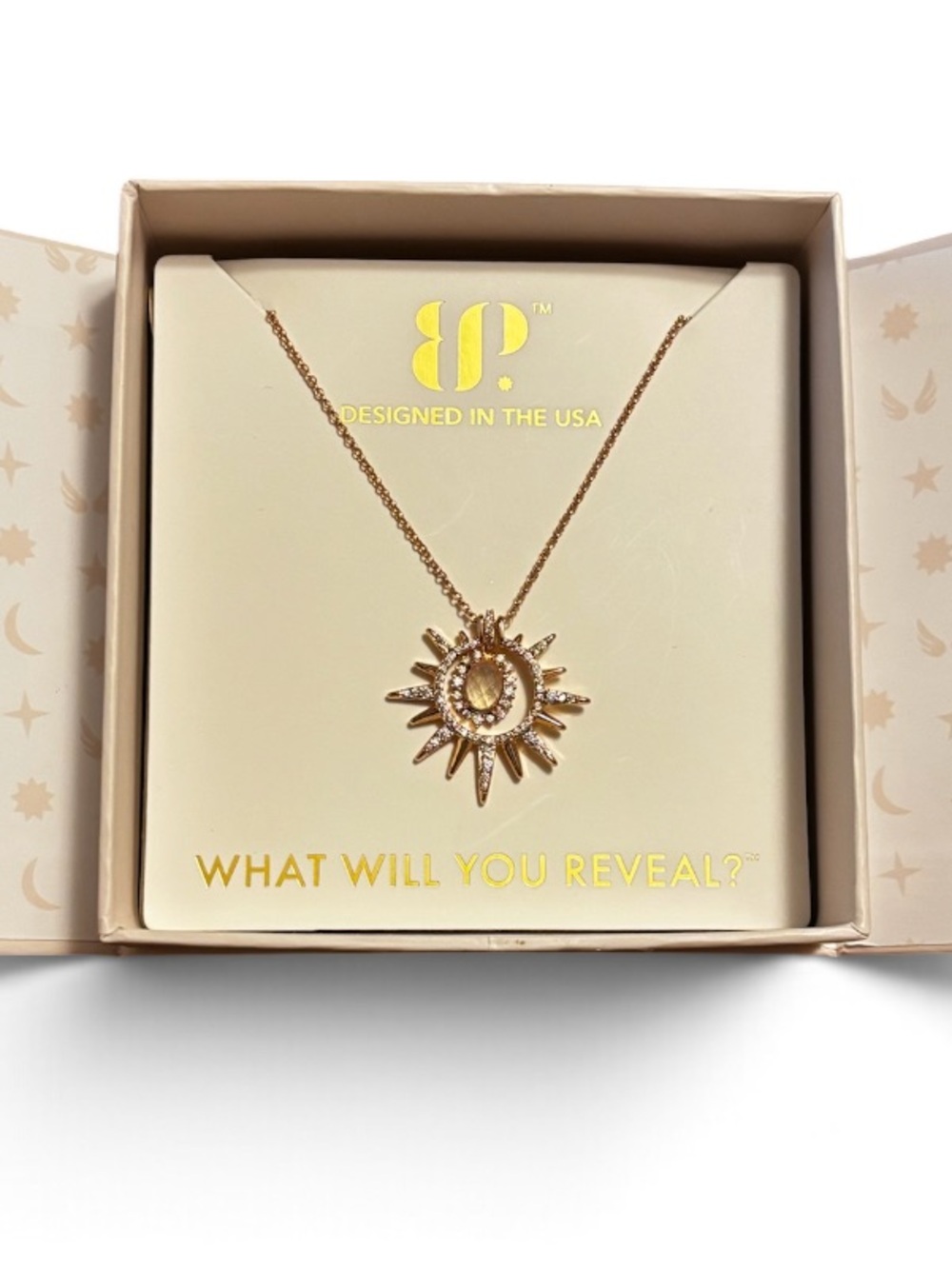 Bomb Party Beautifully Remembered Necklace Rose Gold Halo Collection